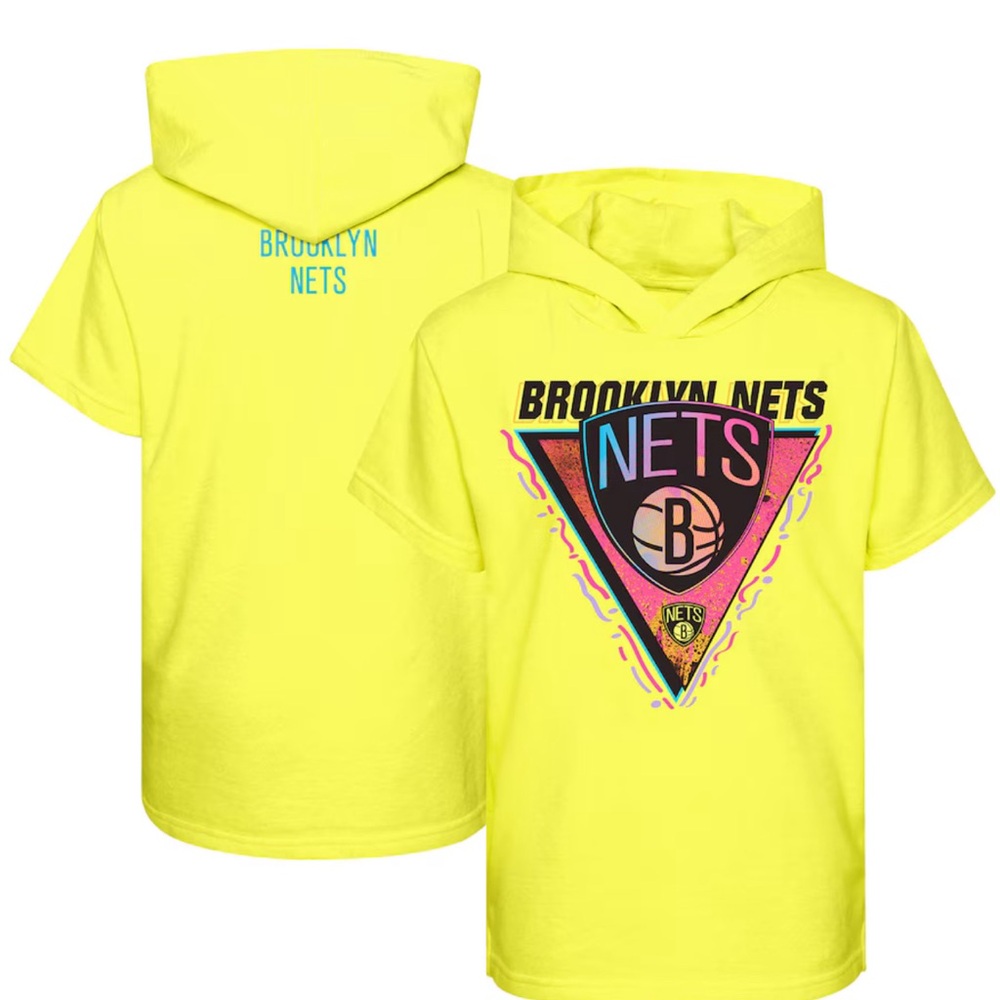 Brooklyn Nets Neon Yellow Hoodie